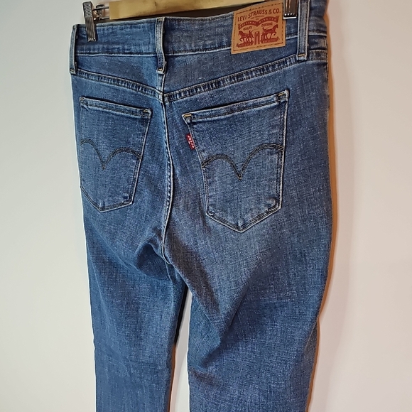 Levi's 711 Blue Skinny 30x30 Jeans Sleek Fit - Picture 4 of 13